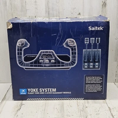 SAITEK PZ44 PRO FLIGHT YOKE AND THROTTLE QUADRANT SYSTEM FOR PC - Image 1 of 4