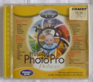 The PrintShop PhotoPro Deluxe For Windows 98/95, Softkey, New Original Sealed - Photo 1/9