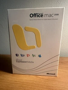 Microsoft Office For Apple Mac 2008 Full CD Version & Microsoft Expression Media - Picture 1 of 3