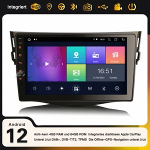 Radio Coche 9" IPS 8 Núcleos Android 14 Toyota RAV4 CarPlay AUTO DAB+ Navegación 64GB WiFi - Imagen 1 de 24
