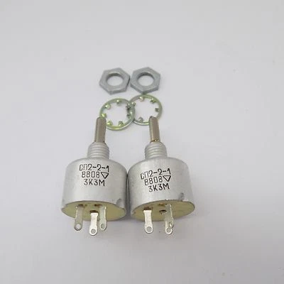 1x sp2-2 3.3 KOhm 20% 1 Watt Resistors Potentiometer With MOUNTING NUT - Image 1 of 3
