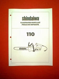 SHINDAIWA MODEL 110 ELECTRIC CHAINSAW PARTS MANUAL - Imagen 1 de 1