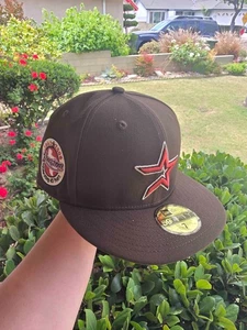 Sombrero Club Houston Astros Ajustado 45 Años Ladrillo Nueva Era 59Fifty UV - 7 - Imagen 1 de 2