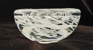 Candelabro votivo de vidrio artístico escandinavo Kosta Boda MCM 11 cm - Imagen 1 de 3