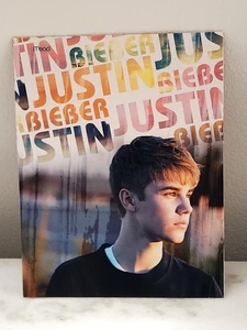 FOLDER PER APPUNTI JUSTIN BIEBER 2012 2 TASCHE - RARO!! - Foto 1 di 3