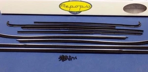 Chevrolet Impala 1967 1968 2 puertas techo rígido fieltro ventana fuzzies kit de sellado de puerta de goma - Imagen 1 de 6