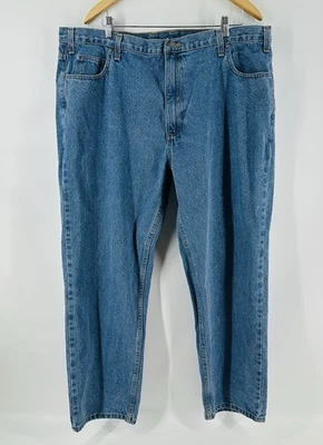 VTG Members Mark Jeans Men's Big Size 44x30 Medium Wash Straight Leg Denim DD19 - Image 1 of 4