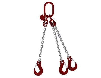 JOMA-TECH GMBH 3-Strang Anschlagkette 1m GK8 8mm verzinkt