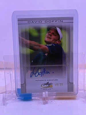 2017 Leaf Signature Series Tennis SILVER AUTO #DG1 David Goffin 18/25 - Image 1 of 2