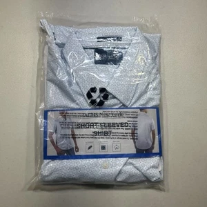 Jachs NY Men's Short Sleeve Woven Shirt New York NWT Size L - Picture 1 of 5