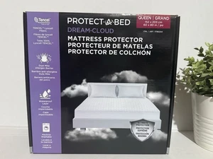 Protect A Bed Dream Cloud Mattress Protector Queen 60" X80" Dust Mite Barrier - Picture 1 of 2