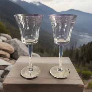 2er Set Wedgwood Dynasty Kristall Wasserkelche Gläser 9 Zoll - Bild 1 von 11