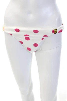 Sofia by Vix Womens Polka Dot Cheeky Bikini Bottom White Size M - Image 1 of 4