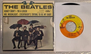 ROCK Beatles 4 by 4 45 RPM EP Capitol R-5365 1965 VG w/ Picture Sleeve LA Press - Picture 1 of 5