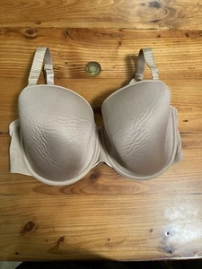 Sujetador Camiseta Clásico ThirdLove 24/7 Beige Con Aros Cierre Trasero Elastizado 38F - Imagen 1 de 4