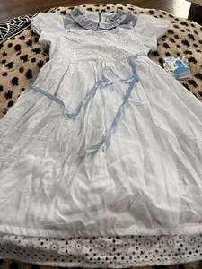Disney DSigned Alice in Wonderland Collar Girls Dress Size Large - Picture 1 of 11