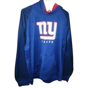 New York Giants Hoodie Mens Majestic Royal Blue ThermaBase Sweatshirt XL - Picture 1 of 4