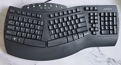 Perixx Periboard 512 Wired Full Size Ergonomic Natural Split Keyboard Black - Image 1 of 4