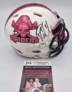 ICE CUBE OAKLAND RAIDERSSIGNED CUSTOM FOOTBALL MINI HELMET JSA - Picture 1 of 5