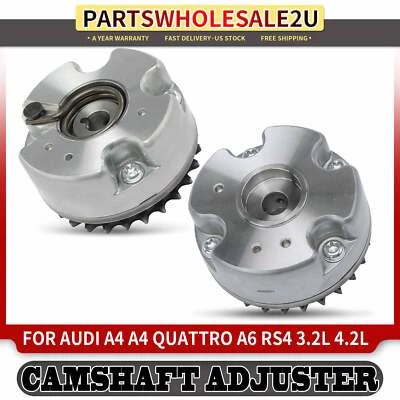 2pcs Intake & Exhaust Engine Variable Valve Timing (VVT) Sprocket for Audi A4 A6 - Image 1 of 4