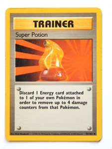 Juego base de cartas Pokémon Super Potion 90/102 MP de colección 1999 entrenador poco común - Imagen 1 de 2