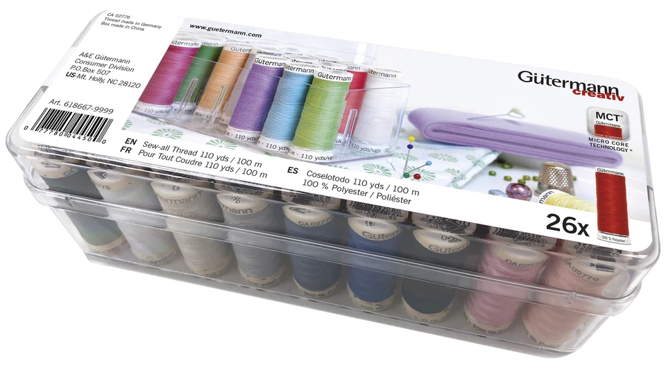 Gutermann Sew-All Polyester Thread Set - 26 Spools- - 618667