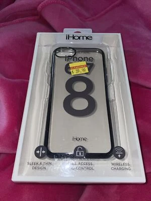 iHome | Funda Lux para iPhone 6,6s o 7 transparente y negra compatible con carga inalámbrica Foto 1 de 4