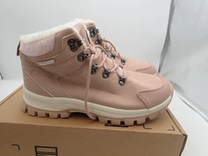 NEW Jinta Shoes Womens Winter Snow Boots Hiking Climbing Boots Pink size 8.5M - Picture 1 of 9