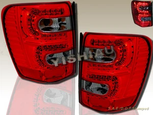 Fit For 1999-2004 JEEP GRAND CHEROKEE LED TAIL LIGHTS RED/ SMOKE 99 00 01 02 03 - Foto 1 di 2