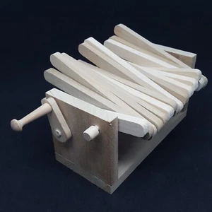 Kinetic Wave Action Automaton Wood Toy Hand Cranked, Sleepy Hollow Enterprises - Picture 1 of 7