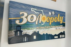 30A Opoly Monopoly Juego Florida Mar Acuarela Grayton Beach Santa Rosa - Imagen 1 de 3