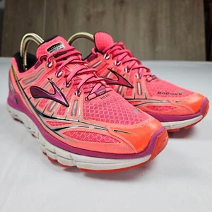 Brooks Womens Transcend Ultimate Ride 1201501B878 Pink Running Shoes Sneakers 8B - Picture 1 of 10