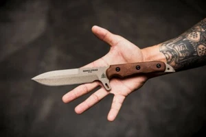 TOPS Missile Strike Fixed Knife 6" 1095HC Steel Blade Canvas Micarta Handle - Picture 1 of 12