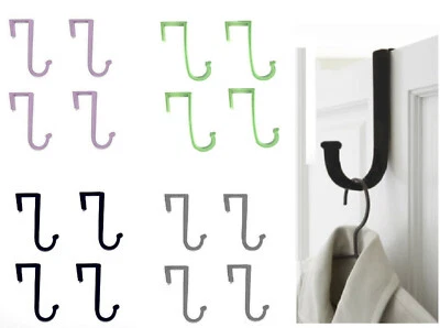 JOY Mangano Huggable Hooks 4-pack Over-the-Door Hooks, Grey
