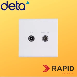 Deta S1265 TV/FM/DAB 1G Plate White - Picture 1 of 3