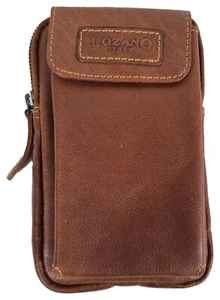 Echt Leder Handy Smartphone Gürteltasche Großformat - Holster - Büffelleder - Picture 1 of 5