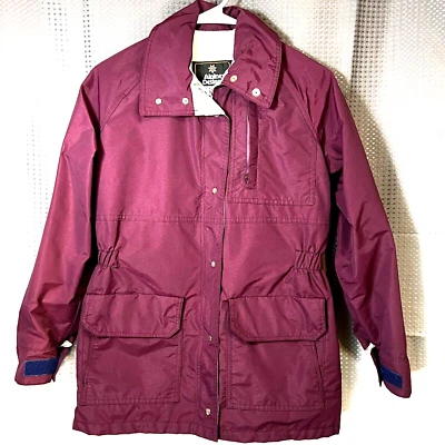 Vintage ALPINE DESIGN Jacket Women Size 12 Purple Ski Walking Coat Made in USA - Image 1 of 4