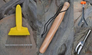 Fischtöter Baseball Aaltöter Filierkamm Imkergabel Fischschupper mit Klinge - Bild 1 von 5