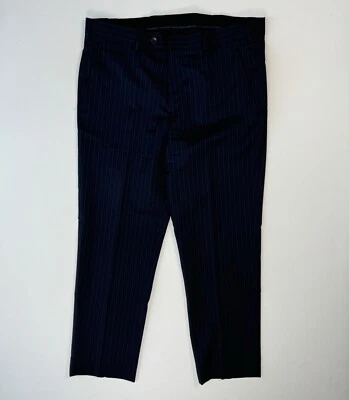Pantalones de vestir Brooks Brothers 1818 de lana Regent 34 (36x28,5) carrera oficina azul marino Foto 1 de 4