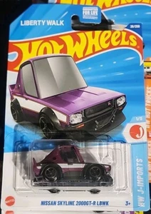 Hot Wheels Nissan Skyline 2000GT-R LBWK Purple HW J-Imports 1/5 2025 26/250 - Picture 1 of 2