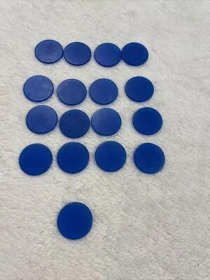 Piezas de repuesto para juegos Hedbanz solo 17 fichas azules B3 Foto 1 de 4