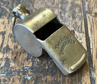Antique Early Hudson Bubble Top Escargot Whistle Acme Thunderer Nice Example - Image 1 of 4
