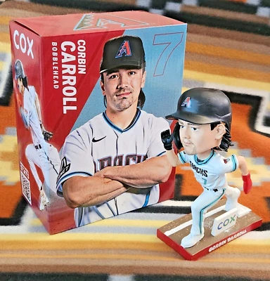 Corbin Carroll 2023 Rookie of the Year Bobblehead Arizona Diamondbacks SGA - Image 1 of 3
