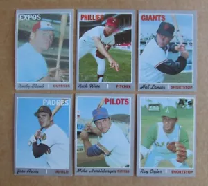 1970 TOPPS BASEBALL HIGH CARD SINGOLI COMPLETA IL TUO SET SCEGLI AGGIORNATO 27/05 - Foto 1 di 323