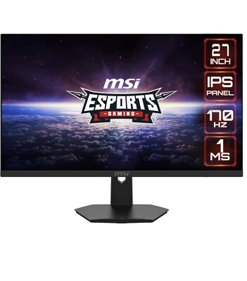 MSI WG274 27” Gaming Monitor 1920x1080 (FHD) IPS, 1ms, 170HZ G-SYNC COMPATIBLE - Image 1 of 4