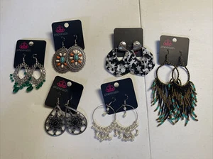 Orecchini Paparazzi assortiti lotto di 6 - Foto 1 di 8