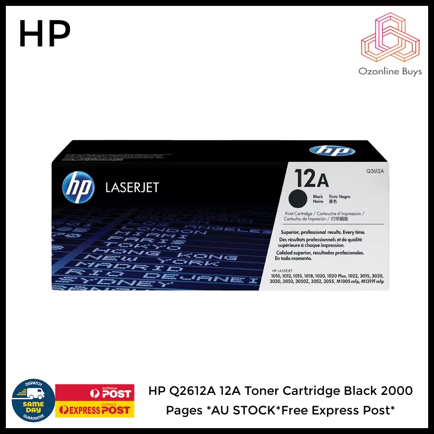 HP 12A (Q2612A) Black Toner Cartridge