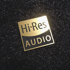 Hi-Res Audio Gold Logo Label Decal Case Aufkleber Sticker Badge 2x2cm [520]
