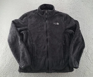The North Face Jacket Womens Medium Black Fleece Full Zip Hiking Outdoors Logo - Picture 1 of 14
