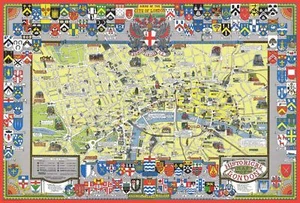 Históricas Mapa Of London 1000 Rompecabezas de Piezas 690mm x 480mm ( JG ) - Imagen 1 de 1